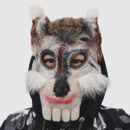 Maschera lupo fatta mano - lupo,