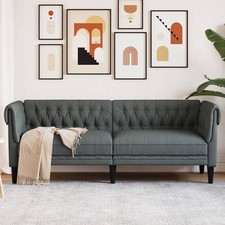 vidaXL Divano Chesterfield a 3