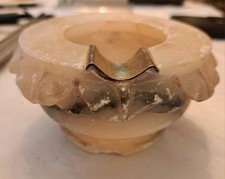 POSACENERE ANTICO IN ALABASTRO MISURE CM 6,5X11 CIRCA VEDI FOTO