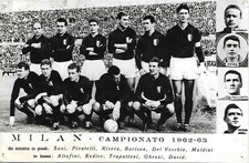 CARTOLINA MILAN 1962/63