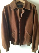 Bomber uomo finto scamosciato marrone tg L