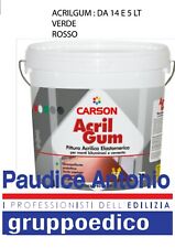 PITTURA ACRLICA AL QUARZO ACRILGUM ASFALTO BITUME RESINA POLIMERICA ROSSA VER