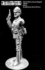 Ufficiale Brigata Navale 65mm modello in resina scolpito da David Grieve