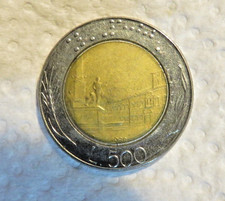 500 LIRE Bimetallic YEAR 1988