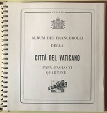 VATICANO 1963-78 Fogli d'album Euralbo per quartine + 2 rilegature us