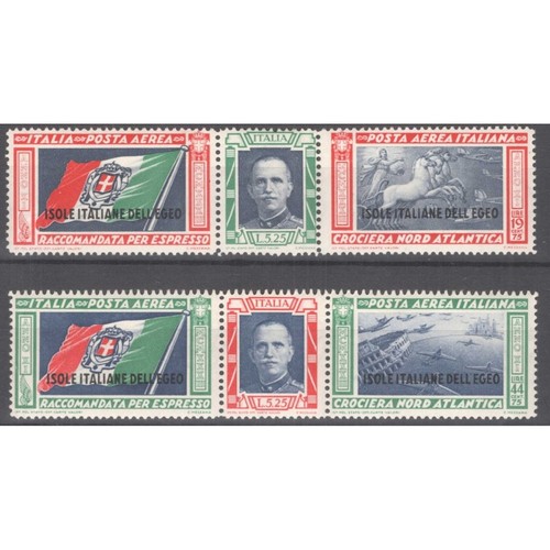 Colonie egeo 1933 trittici - colonie,