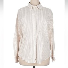 Camicia Zara panna a righe con