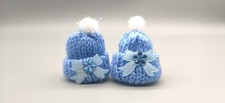 Baby Blue Mini Crochet Beanie
