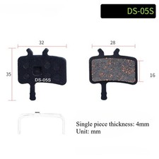 Ricambio Freno a Disco Bici Freno a Disco DS-01S Pastiglie Freno Materiale Antiu