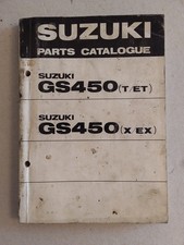 SUZUKI  GS450 (T/ET)  GS450 (X/ET)   CATALOGO PEZZI DI RICAMBIO  IN INGLESE.....
