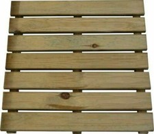 Pedana per doccia in legno di pino fresco impregnato 50x50 cm PAPILLON 95564