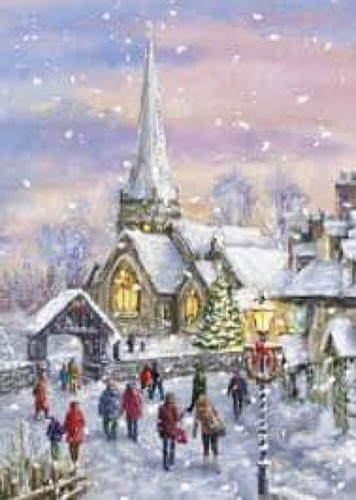 Villaggio natale motivo - natale,