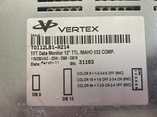 Vertex : TOI 12LB1-A214TFT Data Monitor 12" TTL /MAHO 532 COMP.