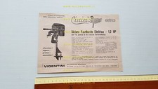 Vigentini motore fuoribordo elettrico Ciuicì anni 50 depliant italiano originale