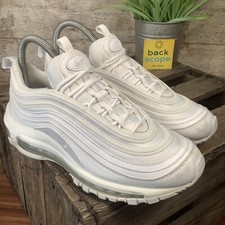 UK5 Nike Air Max 97 scarpe da ginnastica argento metallizzato bianco - 921522-104 - a malapena indossate