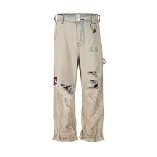 Jeans Larghi Effetto Consumato