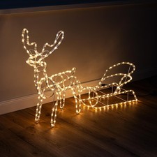 Led renna con slitta - renna, 11
