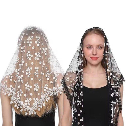 Mantilla pizzo velo - in,