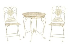 Tavolo da giardino e 2 sedie