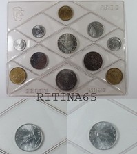 RARA DIVISIONALE 1980 CON ERRORE DI CONIO 2 LIRE TRANCIATO O CURVED CLIP