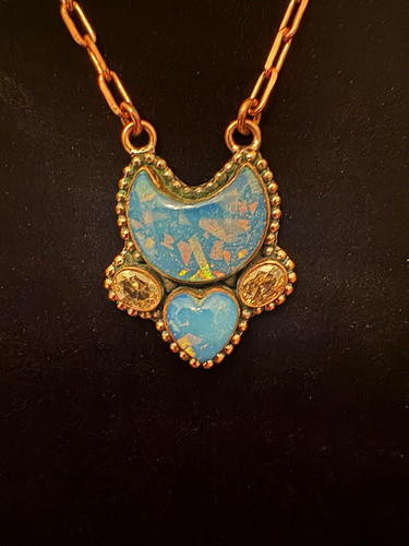 Collana catena rame con
