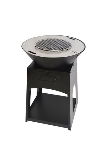 Braciere fiamma con piastra - fiamma,