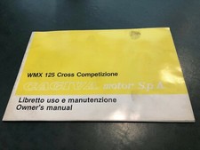 LIBRETTO USO E MANUTENZIONE-CAGIVA MOTOR WMX 125 CROSS COMPETIZIONE-VINTAGE