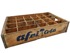 AFRI-COLA , RARA CASSA LEGNO PORTA BOTTIGLIE ANNI 30/40 ( lot 2)