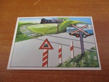 Figurina Auto e Moto PASSAGGIO A LIVELLO SENZA BARRIERE N.312 Ed. EDIS 1968 orig