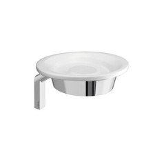 Gedy Karma Porta Sapone Da Parete Muro Ottone Cromato Cromall Ceramica Bagno