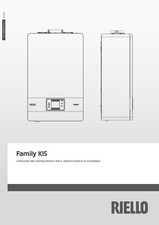 Manuale istruzioni installazione caldaia Riello Family 25 30 35 KIS