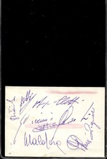 cartolina postcard Calcio AUTOGRAFI MIlan