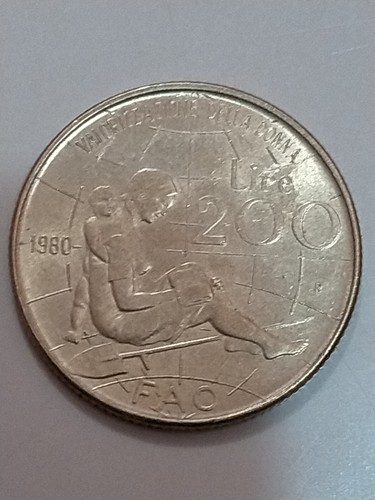 Moneta 200 lire fao - moneta,