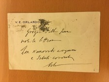 Cartolina autografa di