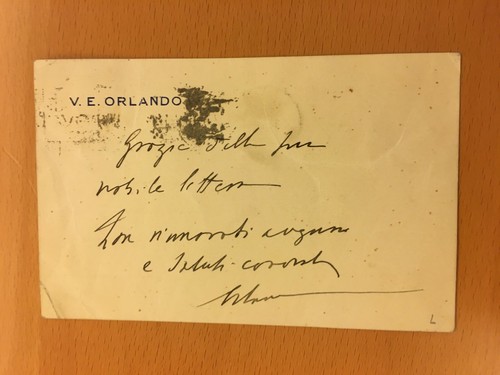 Cartolina autografa - , di