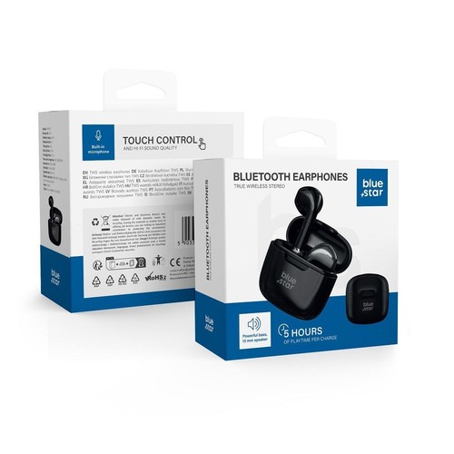 Blue star auricolare bluetooth - blue,