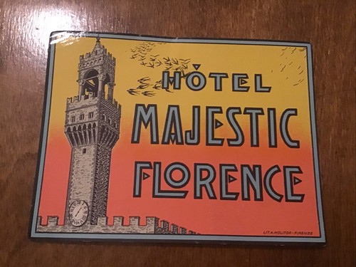 Etichetta per valigia - , vintage