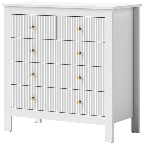 Homcom fluted bedroom chest - homcom, of