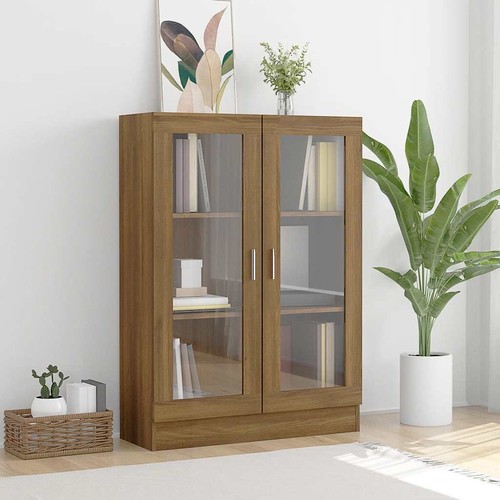 Vetrina scaffalle legno - vetrina,