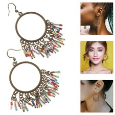  1 accoppiamento orecchini etnici a goccia orecchini bohemian dangle orecchini