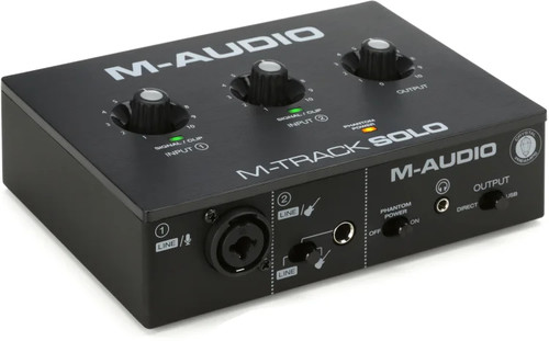 Audio track solo - m-audio, m-track