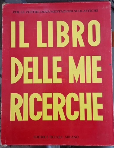 Libro delle mie ricerche - libro,