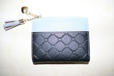 Portafoglio donna porta carte credito monete banconote foto multitasche blu,nero