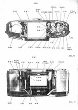 Raro Contaflex I II III IV 861 - 864/24 istruzioni riparazione + elenchi ricambi
