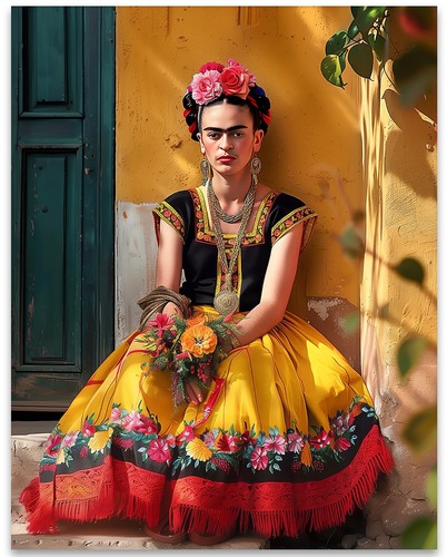Poster ritratto seduta frida - ritratto,