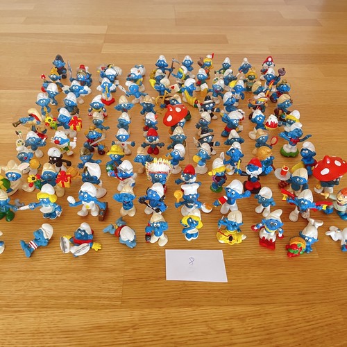 Lotto 100 puffi schleich - puffi,