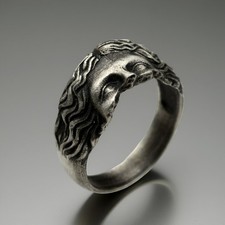 Anello uomo Medusa in argento