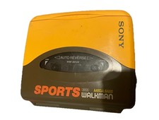 Sony Walkman Sports WM-SX34 Radio Cassette Player giallo(leggere Descrizione)