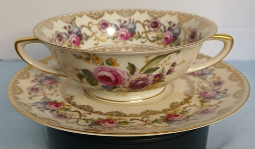 Tazza piattino brodo con - tazza, e