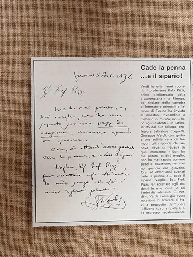 Fac simile autografo giuseppe - autografo,
